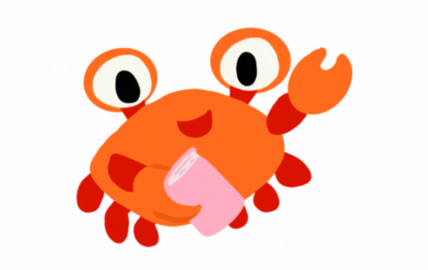 a dancing crab animation